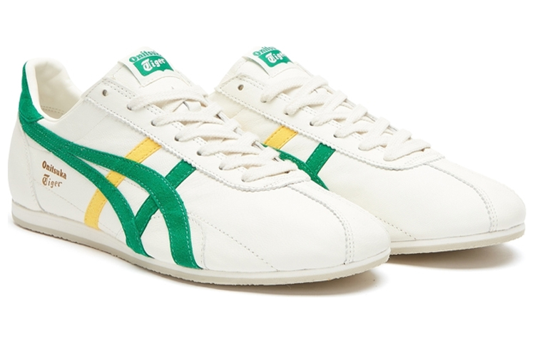 Order 鬼塚虎 Onitsuka Tiger Runspark 低筒跑步鞋 男女同款 白綠黃
