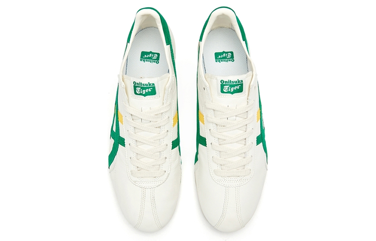 Shop 鬼塚虎 Onitsuka Tiger Runspark 低筒跑步鞋 男女同款 白綠黃