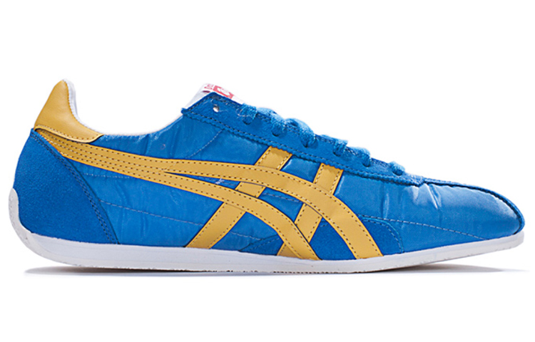 Order 鬼塚虎Runspark 0G低幫跑步鞋 男女同款 藍黃色