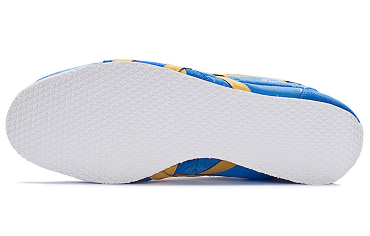 Lookbook 鬼塚虎Runspark 0G低幫跑步鞋 男女同款 藍黃色