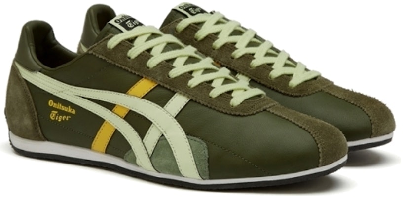 Onitsuka Tiger Runspark Shoes 'Olive Green Lime' 1183B480-300 Lookbook Onitsuka Tiger Runspark Shoes 'Olive Green Lime' 1183B480-300