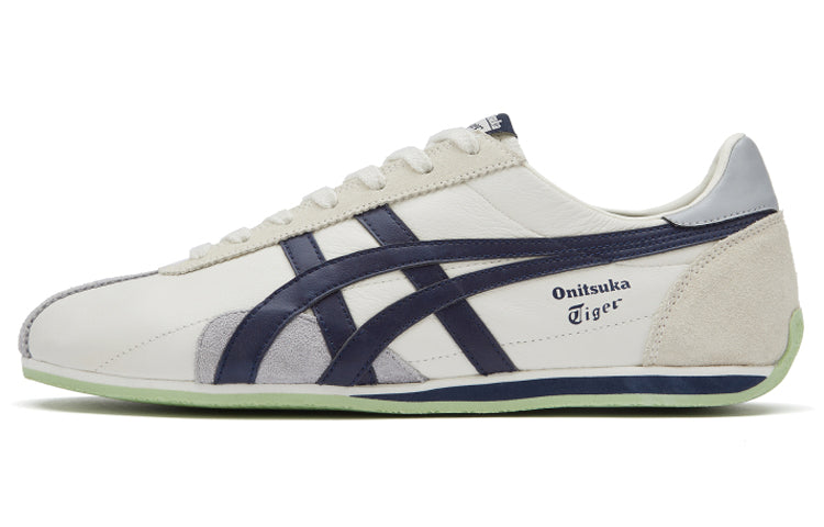 Lookbook Onitsuka Tiger Runspark Shoes 'White Cream Navy' 1183B480-103