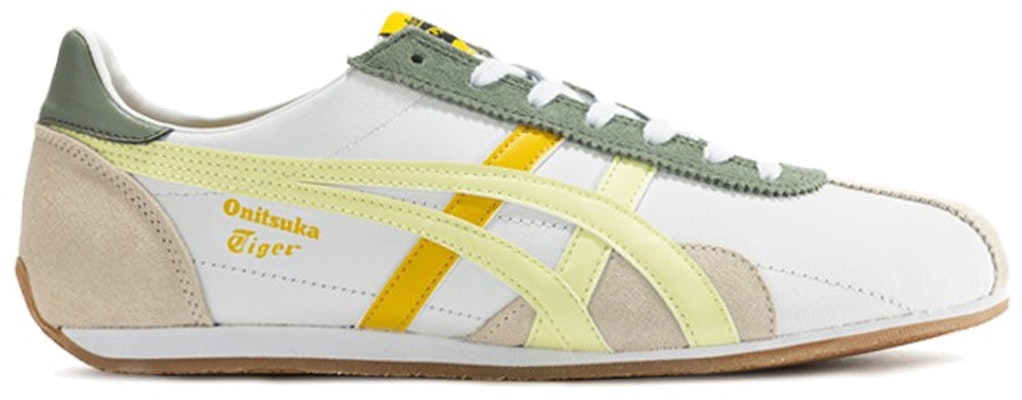 Sepatu Onitsuka Tiger Runspark 'Putih Hijau Zaitun Kuning' 1183B480-102 Order Sepatu Onitsuka Tiger Runspark 'Putih Hijau Zaitun Kuning' 1183B480-102