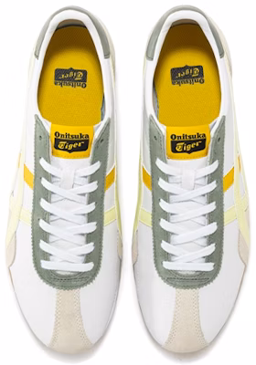 Onitsuka Tiger Runspark Shoes 'White Olive Green Yellow' 1183B480-102 Shop Onitsuka Tiger Runspark Shoes 'White Olive Green Yellow' 1183B480-102