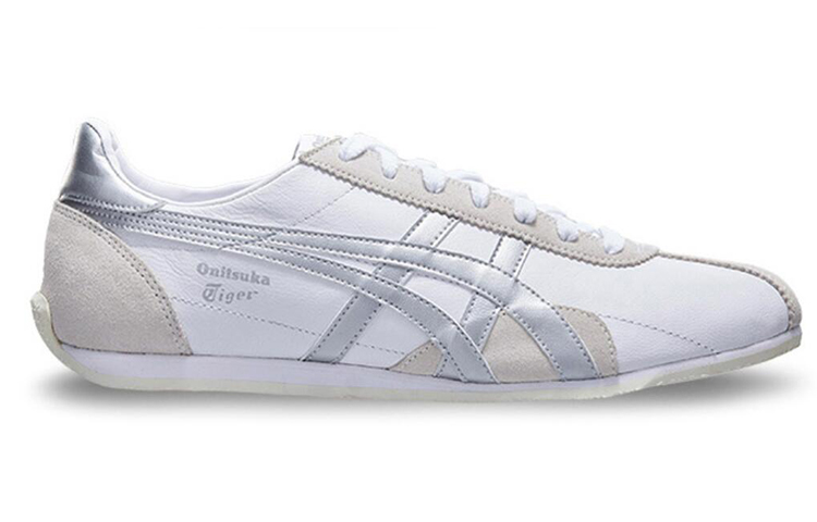 Lookbook Onitsuka Tiger Runspark Splicing Sports Perak Putih D201L-101