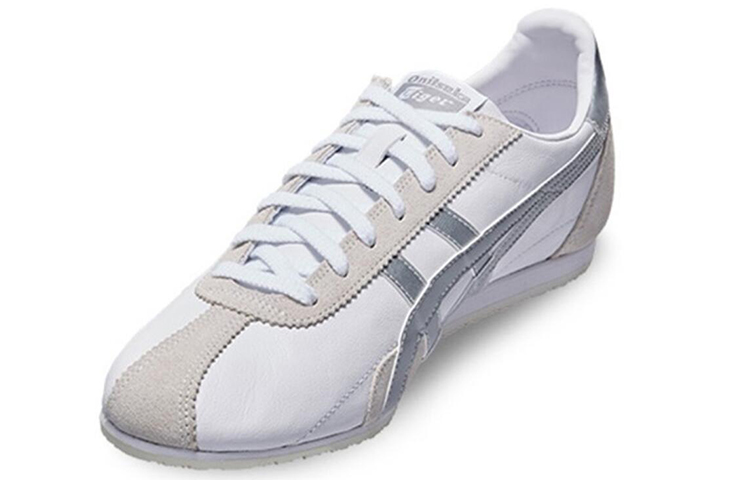 Shop Onitsuka Tiger Runspark Splicing Sports Perak Putih D201L-101