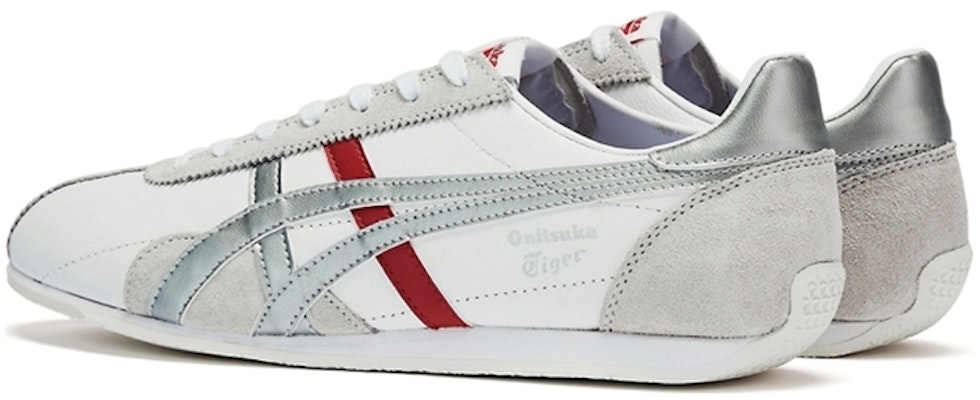 Onitsuka Tiger鬼塚虎 Runspark 復古 低筒 跑步鞋 男女款 白銀紅 Lookbook Onitsuka Tiger鬼塚虎 Runspark 復古 低筒 跑步鞋 男女款 白銀紅