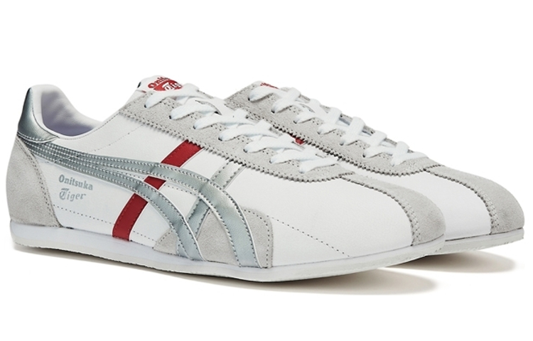 Lookbook Onitsuka Tiger Runspark Scarpe Sportive Bianche/Argento/Rosse 1183B480-101