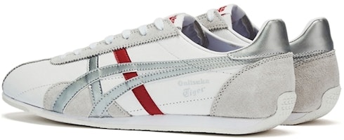 오니츠카 타이거 런스파크 운동화 (화이트/실버/레드) 1183B480-101 Lookbook 오니츠카 타이거 런스파크 운동화 (화이트/실버/레드) 1183B480-101