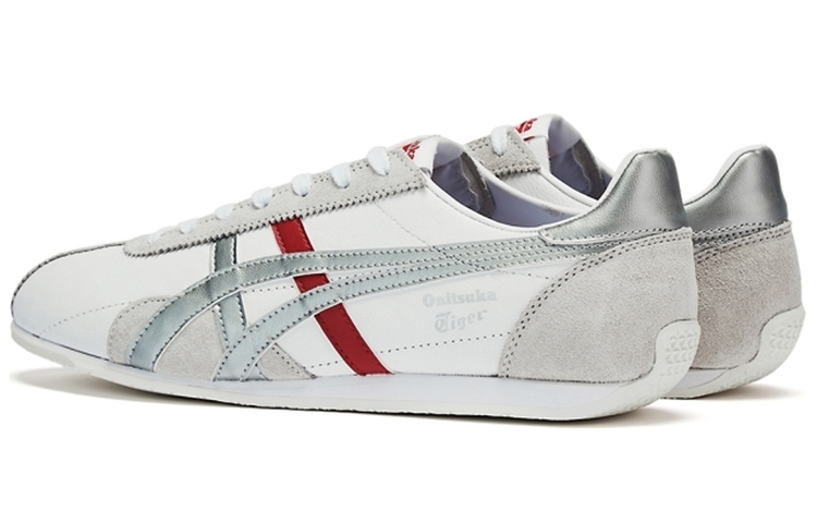 Shop Onitsuka Tiger Runspark Scarpe Sportive Bianche/Argento/Rosse 1183B480-101