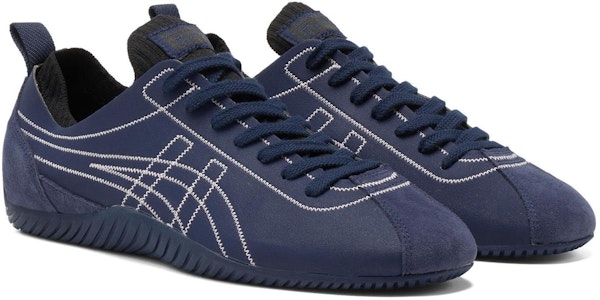 鬼塚虎Onitsuka Tiger Sclaw 輕便舒適 防滑透氣 低幫 生活休閒鞋 男女同款 藏青色 Lookbook 鬼塚虎Onitsuka Tiger Sclaw 輕便舒適 防滑透氣 低幫 生活休閒鞋 男女同款 藏青色