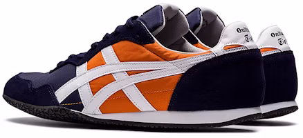 Shop Onitsuka Tiger Serrano 復古舒適運動鞋 藍橙色