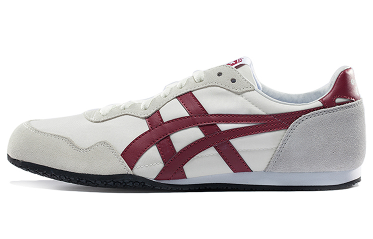 Onitsuka Tiger Serrano Shoes 'White Grey Burgundy' D109L-0026