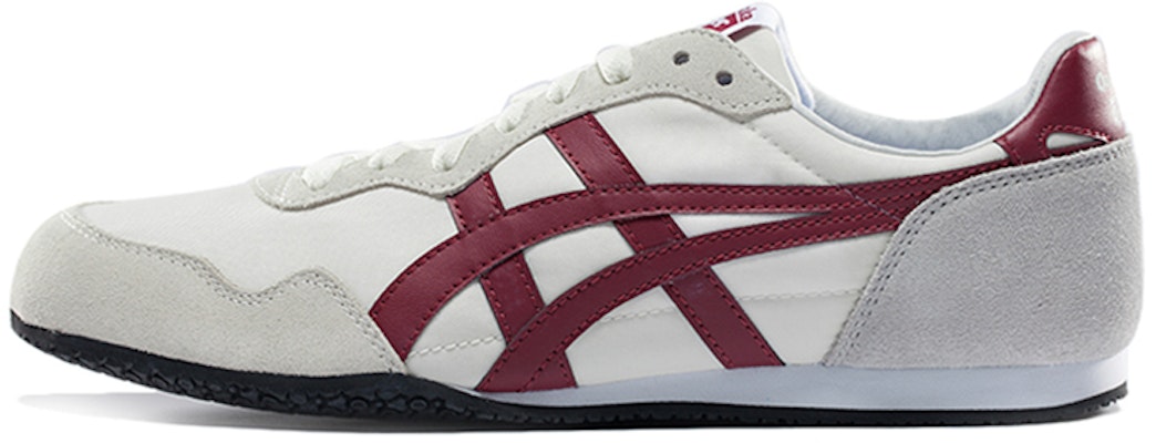Onitsuka Tiger Serrano Shoes 'White Grey Burgundy' D109L-0026 Buy Onitsuka Tiger Serrano Shoes 'White Grey Burgundy' D109L-0026