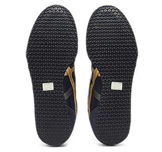 Sizing 鬼塚虎 SERRANO 套脚鞋 午夜蓝/纯金 1183C615-400