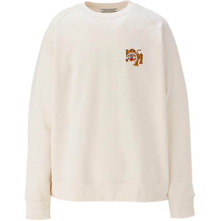 Onitsuka Tiger SS24 Unisex Retro Crewneck Long Sleeve Sweatshirt Beige 2183B183-250
