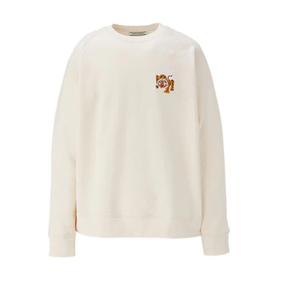 Onitsuka Tiger SS24 Unisex Retro Crewneck Long Sleeve Sweatshirt Beige 2183B183-250