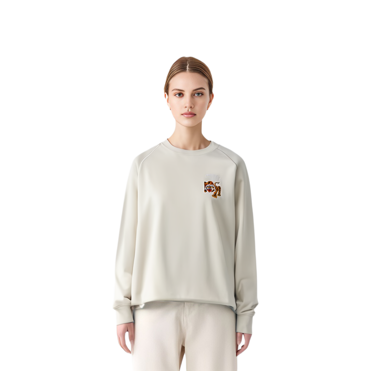 Purchase Sudadera Beige de Manga Larga Unisex Retro Onitsuka Tiger SS24. 2183B183-250