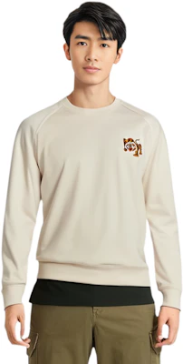 Sudadera Beige de Manga Larga Unisex Retro Onitsuka Tiger SS24. 2183B183-250 Details for Sudadera Beige de Manga Larga Unisex Retro Onitsuka Tiger SS24. 2183B183-250