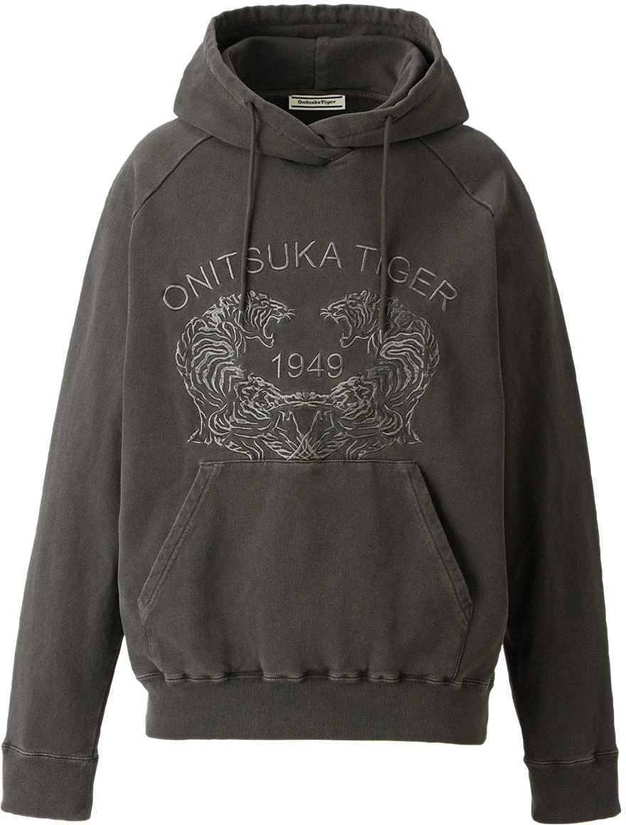 onitsuka-tiger-sweat-hoodie-black-unisex-casual-pullover-letter-design-2183-b170-001