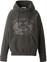 Onitsuka Tiger Sweat Hoodie Black Unisex Casual Pullover Letter Design 2183B170-001 Onitsuka Tiger Sweat Hoodie Black Unisex Casual Pullover Letter Design 2183B170-001