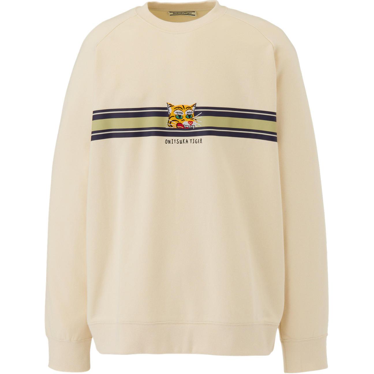 Onitsuka Tiger Sweat Top Cartoon Stripe Crewneck Sweater Unisex Off-White 2183B378-250