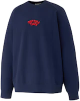 Onitsuka Tiger Sweat Top Unisex Pullover Navy/Red Fashion Sweatshirt. 2183B165-401 Onitsuka Tiger Sweat Top Unisex Pullover Navy/Red Fashion Sweatshirt. 2183B165-401