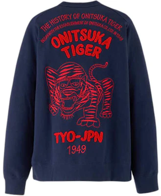 Sudadera Unisex Onitsuka Tiger Navy/Red - Jersey de Moda. 2183B165-401 Lookbook Sudadera Unisex Onitsuka Tiger Navy/Red - Jersey de Moda. 2183B165-401
