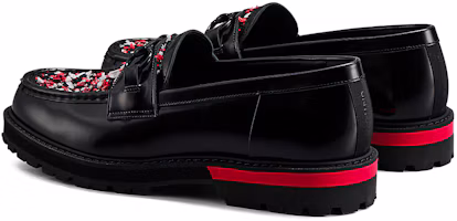 Shop Onitsuka Tiger THE ONITSUKA BIT LOAFER BLACK/CLASSIC RED 1181A616-008