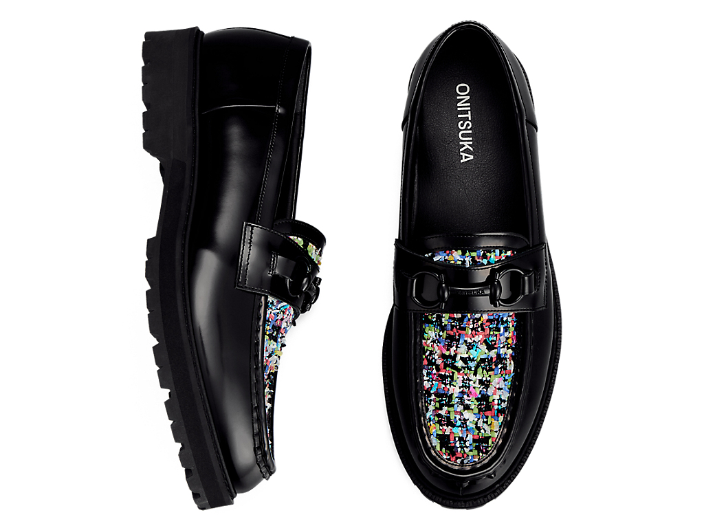 Cheap Onitsuka Tiger THE ONITSUKA BIT LOAFER HITAM/BIRU DIRECTOIRE 1181A616-007