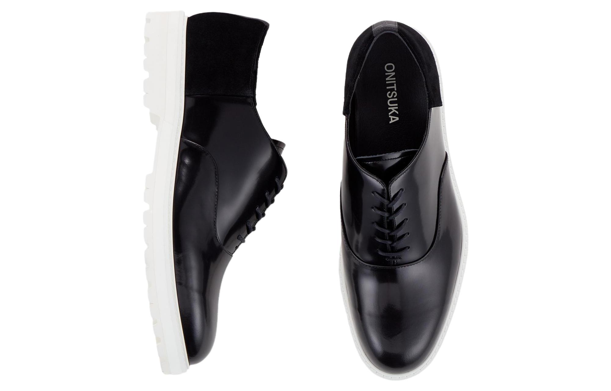 Lookbook Onitsuka Tiger The Onitsuka Oxford ''Pelle Verniciata Nera'' 1181A172-003