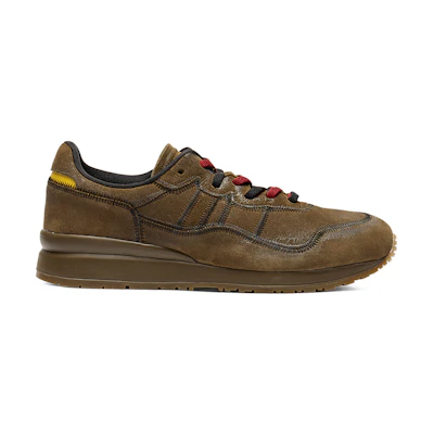 ONITSUKA TIGER TIGER ALLY STITCH BROWN STORM/VIBRANT YELLOW