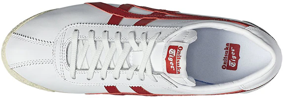Shop Onitsuka Tiger鬼塚虎 Corsair 經典百搭 時尚 低筒 運動休閒鞋 男女共款 白紅
