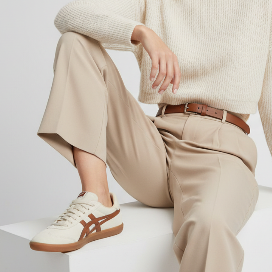 Order オニツカタイガー 徳転 トレーニングシューズ "クリームキャラメル" 1183A862-200