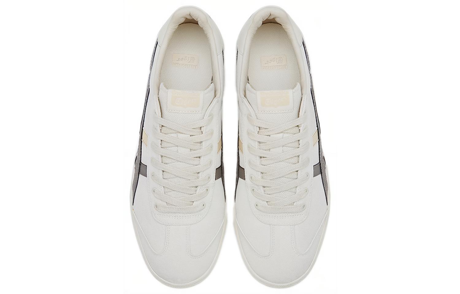 Shop 鬼冢虎 Tokuten 復古休閒板鞋 男女同款 白灰色