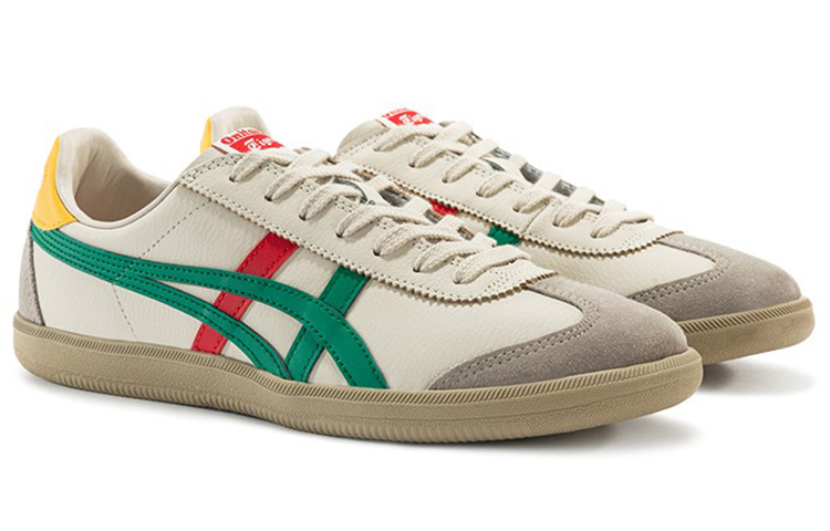 Lookbook Onitsuka Tiger Tokuten Shoes 'White Beige Red Green' 1183C095-200
