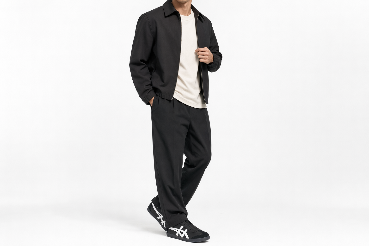 Order Onitsuka Tiger鬼塚虎 Tokuten Slip-On 舒適休閒 防滑耐磨 低筒 板鞋 男女款 黑白
