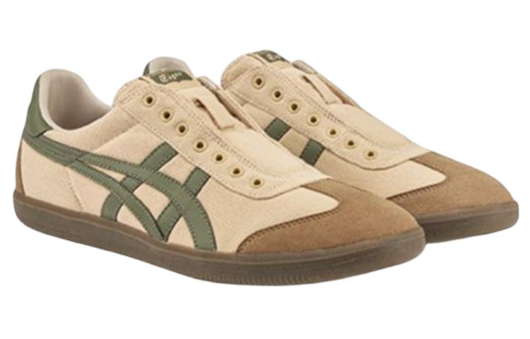 Lookbook 鬼冢虎 Tokuten 懒人鞋 防滑耐磨 低帮 运动休闲鞋 男女通款 绿棕