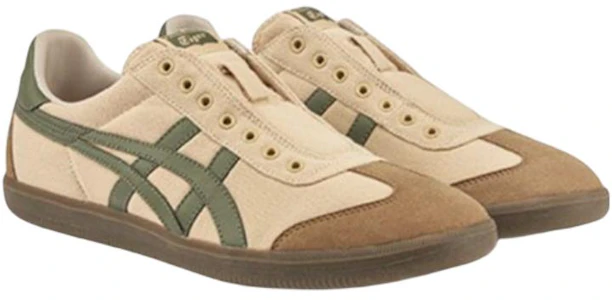 Lookbook Onitsuka Tiger Tokuten Slip-On Schuhe ''Beige Braun Grün'' 1183C129-250
