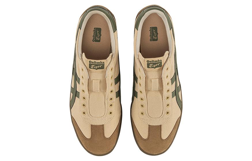 Lookbook Sepatu Slip-On Onitsuka Tiger Tokuten 'Beige Brown Green' 1183C129-250