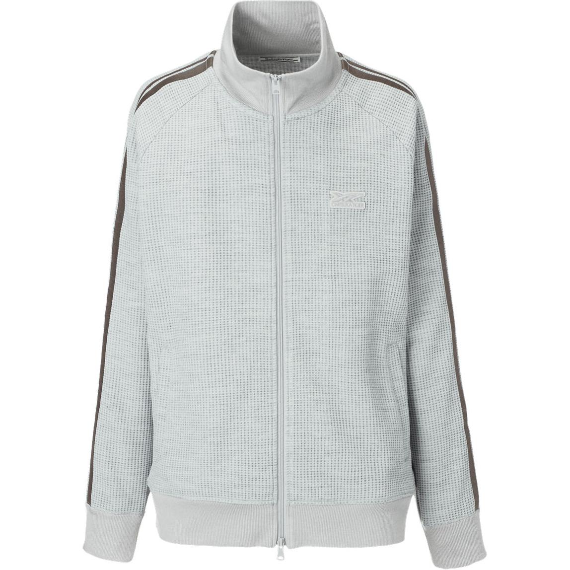 Onitsuka Tiger Track Top Side Stripe Full-Zip High Collar Sweatshirt Gray Unisex 2183B244-020