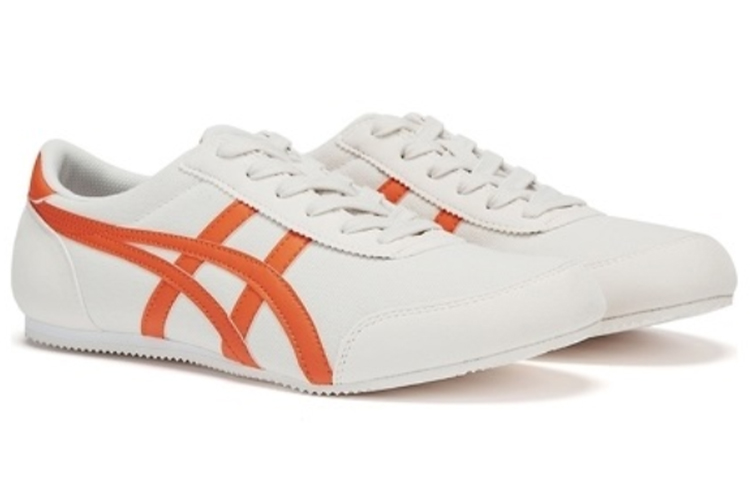Order Onitsuka Tiger鬼塚虎經典拼色休閒低幫跑步鞋 男女同款 米白橙