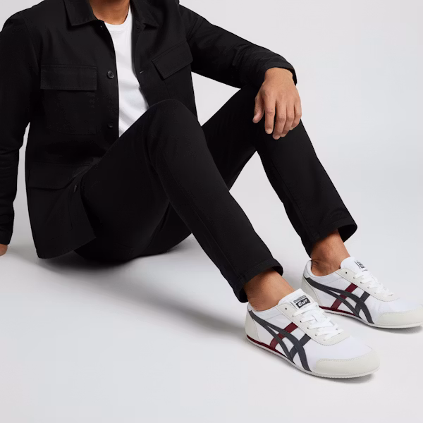 Onitsuka Tiger Track Trainer White Black Red 1183B477-101 Order Onitsuka Tiger Track Trainer White Black Red 1183B477-101