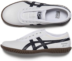 オニツカタイガー ツナヒキ スリッポン ホワイト/ブラック 1183C529-101 2