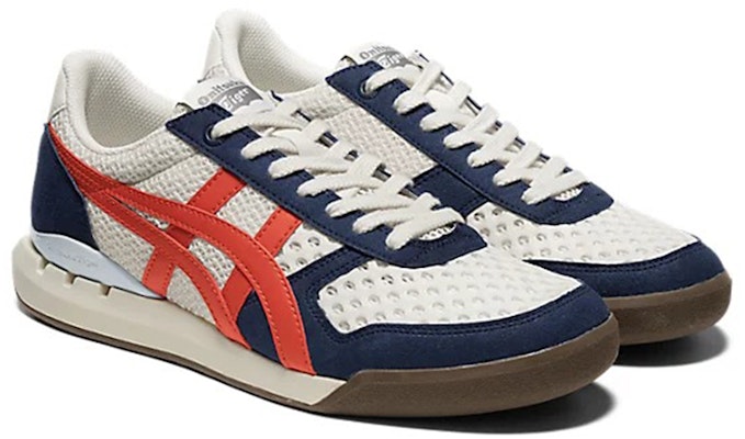 Onitsuka Tiger Ultimate 81 EX Kasut 'Krim Vermillion Tomato' 1183B720-100 Lookbook Onitsuka Tiger Ultimate 81 EX Kasut 'Krim Vermillion Tomato' 1183B720-100