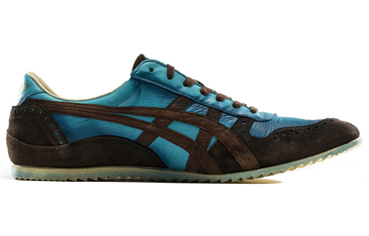 Order Onitsuka Tiger 終極教練 舒適耐磨慢跑鞋 藍棕色