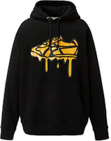 Onitsuka Tiger Unisex Black Hoodie with Print and Raglan Sleeves 2183B055-001 Onitsuka Tiger Unisex Black Hoodie with Print and Raglan Sleeves 2183B055-001