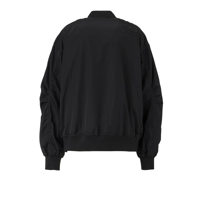 Lookbook Chaqueta negra unisex Onitsuka Tiger con cremallera y cuello alto. 2183B316-001