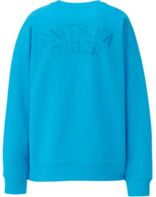 Sudadera Unisex Onitsuka Tiger Azul Oversize de Manga Larga Cuello Redondo. 2183B183-301 Lookbook Sudadera Unisex Onitsuka Tiger Azul Oversize de Manga Larga Cuello Redondo. 2183B183-301