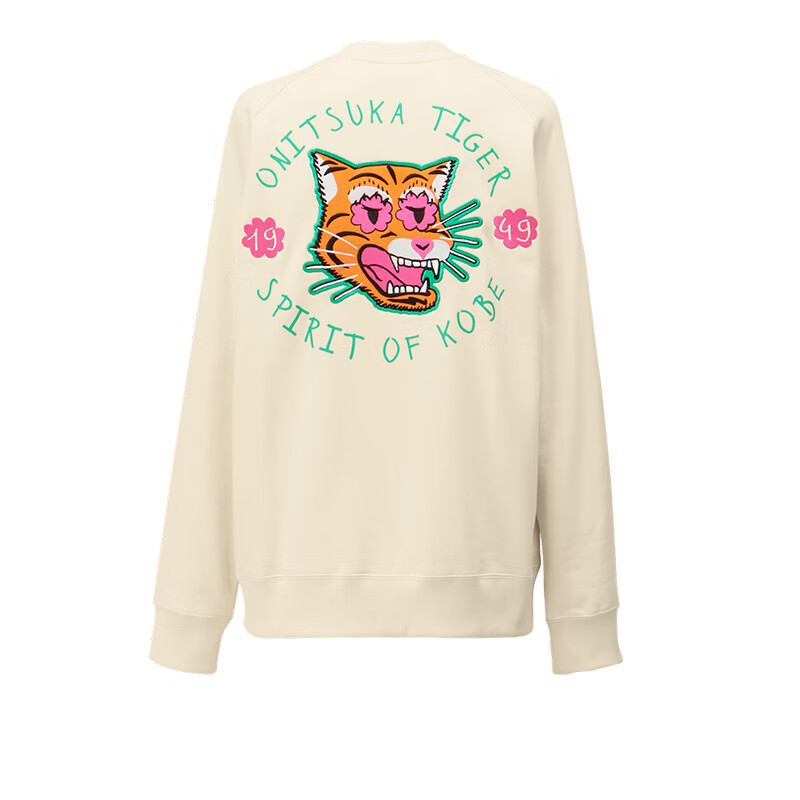 Lookbook 鬼冢虎男女同款圆领套头卫衣 - 米白色 2183B344-700